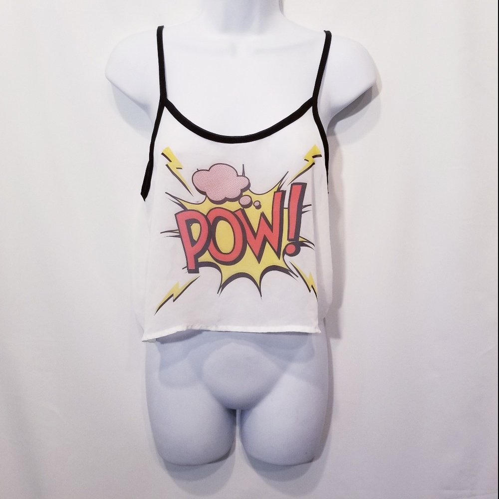 POW Comics Cropped Tank Top